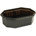 Container, Recycled PET, 250ml, 125x95x39mm, black