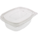 Bak, Gerecycled PET, 500ml, saladebak, 150x124x55mm, transparant