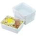 Bak, PS, 1000ml, incl. deksel, kilobak, 180x135x60mm, wit