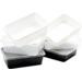 Behälter, PP, 750ml, kiloschale, 182x135x45mm, schwarz