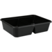 Container, PP, 2 compartment, 350ml, 182x135x45mm, black