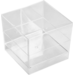 Depa Amuse bakje, 42x42mm, vierkant, PS, transparant