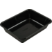 Container, CPET, 1 compartment, menu container, 228x178x50mm, black