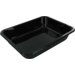 Behälter, CPET, menüschale, 227x178x43mm, schwarz