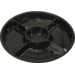 Schaal, fondueschaal, 5-vaks, gerecycled PET, rond, 25mm, ∅260mm, zwart