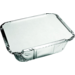 Bak, Aluminium, 450ml, opstaande rand, incl. deksel, 142x116x41mm, zilver