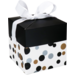  Pop-up-Schachteln, Confetti, karton, 10x10x10cm, silber/Gold/Schwarz