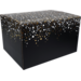  Gift box, Party Spot-On, cardboard + varnish coating , 39x29x23.2cm, c, argent/Or/Noir 