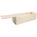 Wine box, wood , 1 bottle , with lid, 340x95x85mm, 