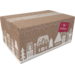 Kleine Weihnachtsgeschenkbox mit charmantem Häuser-Design, 31x20x14 cm – FSC-zertifizierter Karton, ideal für kompakte Pakete.