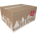 Großer FSC-Karton mit festlichem Hausaufdruck, 45x35x23 cm – ideal für umfangreiche Weihnachtspakete.