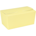 Ballotin, karton + PP, 250gr, 113x62x55mm, pastelgeel/zilver
