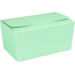 Ballotin, karton + PP, 375gr, 125x73x62mm, mintgroen/zilver