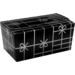 Ballotin, Strikken, carton + PP, 250gr, 113x62x55mm, noir/argent