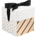 LOVLY® Dots & Stripes, Cardboard, 10x10x10cm, pop-up, black/Gold