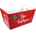 Basket, corrugated cardboard, 43.2x27x25.8cm, red