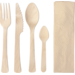 Depa Bestekset, incl. servet, hout, 160mm, naturel