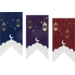 Label, Gift label, paper, Lantern, 60x30mm, assorted