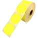 Etiket, Reclame-etiket, papier, permanent, ∅62mm, fluor/geel