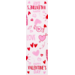 Verschluss-Aufkleber, Happy Valentine’s Day, 200x60mm, papier + PP, rosa/rot