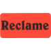 Etiket, Reclame-etiket, papier, Reclame, permanent, 40x20mm, fluor/rood