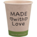 Cup, Made with Love, Bamboo paper + PE, 250ml, 8oz, Ø80mm, 