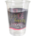 Depa, Milkshakebeker, ICE is (N)ICE, Gerecycled PET, 400ml, 16oz, Ø90mm, transparant/roze