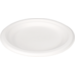 Depa® Plate, round, 1 compartment, bagasse (sugarcane pulp), Ø18cm, white