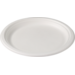 Depa® Plate, round, 1 compartment, bagasse (sugarcane pulp), Ø23cm, white