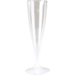 Goldplast Glas, champagneglas, met losse voet, pS, 100ml, 168mm, transparant
