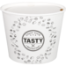 Depa Barquette, Carton + PE, 3800ml, TASTY, incl. couvercle, foodbucket, 168mm, blanc