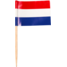 Depa Prikker, vlagprikker, Nederland, Hout, 65mm, rood/wit/blauw
