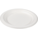 Depa Plate, round, 1 compartment, bagasse (sugarcane pulp), Ø18cm, white