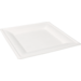 Depa® Plate, square, 1 compartment, bagasse (sugarcane pulp), 20x20cm, white