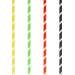 Depa Rietje, milkshakerietje, papier, 230mm, Ø8mm, assorti