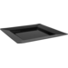 Depa Plate, reusable, square, 1 compartment, pS, 24x24cm, black