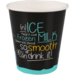 Depa®, Milkshake cup, ICE is (N)ICE, Cardboard + PE, 300ml, 12oz, zwart/lichtblauw