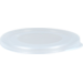 Lid, PP, round, reusable, zonder gat, Ø90mm, transparent