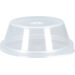 Circ Couvercle, PP, dome, reusable, met gat, Ø90mm, transparent