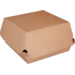 Behälter, Karton, hamburgerbox, 115x115x70mm, braun