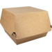Barquette, Carton, hamburgerbox, 120x120x100mm, brun