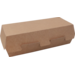 Barquette, Carton + revêtement d'argile, paninibox, 179x60x70mm, brun