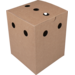 Behälter, Karton, fritesbox, 110x110x140mm, braun