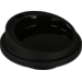 ÖkoCup Deksel, PP, rond, reusable, met drinkgat, Ø80mm, zwart