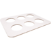 Draagtray, 6-gaats, 280x220x golfkarton, wit