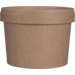 Depa, Papp-Suppenbecher, incl. deckel, Karton + PP, 236ml, 8oz, Ø90mm, braun