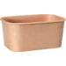 Depa Bak, Karton + PP, 1000ml, maaltijdcontainer, 169x117x76mm, bruin