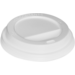 Lid, PS, round, with a drinking hole, Ø90mm, white