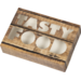  Catering box, Tastyfood, cardboard + PP, 357x247x80mm, brown 