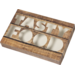  Catering box, Tastyfood, cardboard + PP, 557x376x80mm, brown 